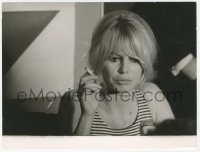 1t198 BRIGITTE BARDOT French 7.25x9.5 still 1964 close up with cigarette by Marie Claire!