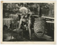 1t670 BLONDE VENUS 8x10.25 still 1932 Marlene Dietrich posing by tribal shield, Josef von Sternberg