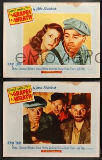 1w516 GRAPES OF WRATH 5 LCs R1956 Henry Fonda, Dorris Bowdon, John Steinbeck, John Ford classic!