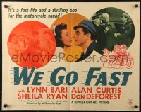 1y760 WE GO FAST 1/2sh 1941 pretty waitress Lynn Bari, Alan Curtis, DeForest, ultra-rare!