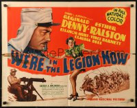 1y762 WE'RE IN THE LEGION NOW 1/2sh 1936 Legionnaire Reginald Denny and machine gun, ultra-rare!