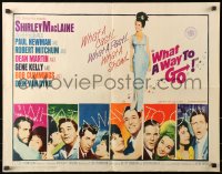 1y765 WHAT A WAY TO GO 1/2sh 1964 Shirley MacLaine, Paul Newman, Robert Mitchum, Dean Martin