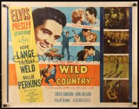 1y768 WILD IN THE COUNTRY 1/2sh 1961 Elvis Presley sings of love to Tuesday Weld, rock & roll!