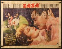 1y772 ZAZA style B 1/2sh 1939 romantic close up of Claudette Colbert & Herbert Marshall + dancing!