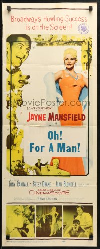 1y275 WILL SUCCESS SPOIL ROCK HUNTER insert 1957 super sexy full-length Jayne Mansfield!