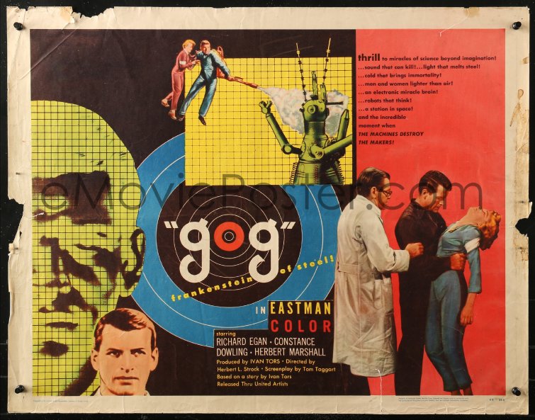 eMoviePoster.com: 1y616 GOG style A 1/2sh 1954 sci-fi, wacky ...