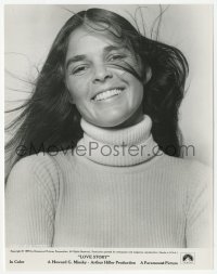 2h587 LOVE STORY 7.75x9.75 still 1971 best smiling portrait of Ali MacGraw with windblown hair!