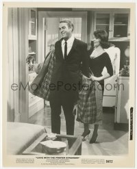 2h590 LOVE WITH THE PROPER STRANGER 8x10.25 still 1964 Natalie Wood helps Steve McQueen w/his coat!