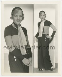 2h598 MADGE EVANS deluxe 8x10 still 1932 split image modeling sport pajamas by Clarence Sinclair Bull!