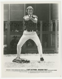 2h602 MAGNUM FORCE 8.25x10 still 1973 Clint Eastwood showing his skills on shooting range!