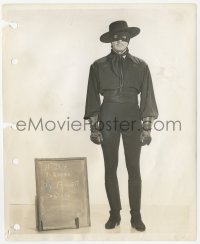 2h625 MARK OF ZORRO 8.25x10 wardrobe test photo 1940 Tyrone Power in costume as masked Don Diego!