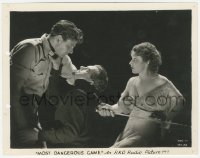 2h652 MOST DANGEROUS GAME 8x10.25 still 1932 Fay Wray helping Joel McCrea kill Leslie Banks!