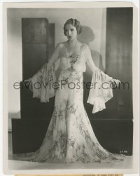 2h604 MALTESE FALCON 8x10.25 still 1931 Bebe Daniels modeling flowered chiffon hostess pajama!