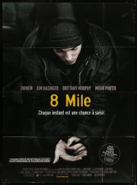 2k410 8 MILE French 1p 2003 Eminem writing on his hand, Curtis Hanson, Detroit rap music!