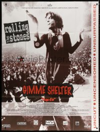 2k610 GIMME SHELTER French 1p R1990s Rolling Stones, out of control rock & roll concert, different!