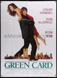 2k634 GREEN CARD French 1p 1991 Gerard Depardieu, Andie MacDowell, directed by Peter Weir!