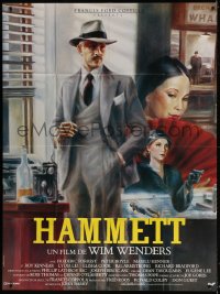 2k639 HAMMETT French 1p 1982 Wim Wenders, Frederic Forrest, cool Peellaert detective artwork!