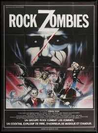 2k642 HARD ROCK ZOMBIES French 1p 1984 from the grave to rock n' rave & misbehave, Raffin art!