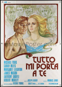 2k195 GREAT EXPECTATIONS Italian 2p 1975 Avelli art of Michael York & Sarah Miles, Dickens, rare!