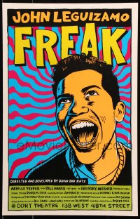 2k127 FREAK stage play WC 1998 Ward Sutton art of Colombian comedian John Leguizamo, one-man show!