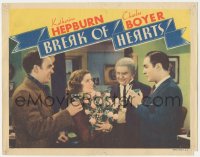 2m319 BREAK OF HEARTS LC 1935 Charles Boyer, John Beal & Jean Hersholt toast pretty Katharine Hepburn