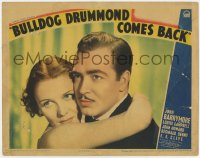 2m325 BULLDOG DRUMMOND COMES BACK LC 1937 best c/u of John Howard & pretty Louise Campbell!