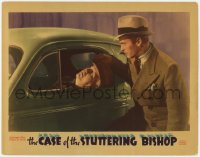 2m342 CASE OF THE STUTTERING BISHOP LC 1937 man finds dead body in car, Perry Mason murder mystery!