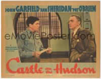 2m344 CASTLE ON THE HUDSON LC 1940 c/u of convict John Garfield with prison warden Pat O'Brien!