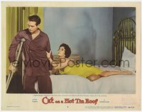 2m347 CAT ON A HOT TIN ROOF LC #5 1958 Paul Newman remains cold to sexiest wife Elizabeth Taylor!