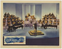 2m734 RHAPSODY IN BLUE LC 1945 cool far shot of Paul Whiteman conducting his orchestra!