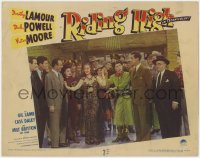 2m736 RIDING HIGH LC #3 1943 Dorothy Lamour & Dick Powell in large group of people!