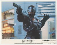 2m743 ROBOCOP LC #6 1987 Paul Verhoeven classic, best close up of cyborg cop Peter Weller with gun!