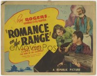 2m181 ROMANCE ON THE RANGE TC 1942 great image of cowboy Roy Rogers, Gabby Hayes & Sally Payne!