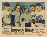 2m748 ROOGIE'S BUMP LC #7 1954 real life Brooklyn Dodgers baseball players in the locker room!