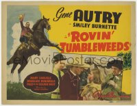 2m183 ROVIN' TUMBLEWEEDS TC 1939 great images of cowboy Gene Autry on horse & with Mary Carlisle!