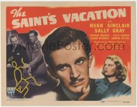 2m187 SAINT'S VACATION TC 1941 Hugh Sinclair as Leslie Charteris' detective, Sally Gray, rare!