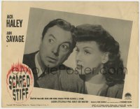 2m764 SCARED STIFF LC #3 1945 close up of worried Jack Haley & Detour's Ann Savage!