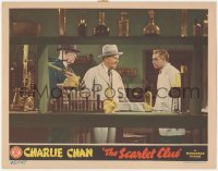 2m765 SCARLET CLUE LC 1945 Sidney Toler as Charlie Chan in laboratory with Robert Homans and another!