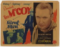 2m197 SILENT MEN TC 1933 cowboy daredevil Tim McCoy riding, fighting & loving, great images!