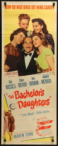 2p375 BACHELOR'S DAUGHTERS insert 1946 Gail Russell, Claire Trevor, Ann Dvorak, get a rich husband!