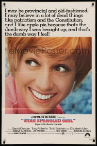 2r837 STAR SPANGLED GIRL 1sh 1971 based on Neil Simon play, patriotic Sandy Duncan!