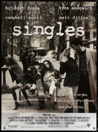 2z1143 SINGLES French 1p 1993 Cameron Crowe, Bridget Fonda, Matt Dillon, Kyra Sedgwick!