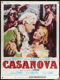 2z1144 SINS OF CASANOVA French 1p 1955 De Seta art of Gabriele Ferzetti romancing Corinne Calvet!