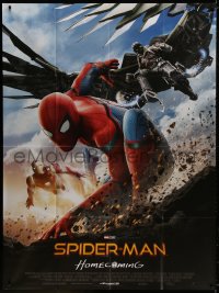 2z1153 SPIDER-MAN: HOMECOMING French 1p 2017 Tom Holland in costume with Iron Man & Vulture!