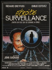 2z1156 STAKEOUT French 1p 1988 different Grey/Philippe art of Richard Dreyfuss spying on woman!