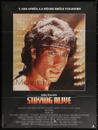 2z1158 STAYING ALIVE French 1p 1983 super close up of John Travolta in Saturday Night Fever sequel!