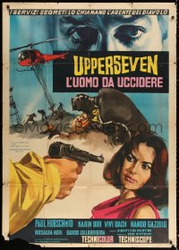 2z0683 SPY WITH TEN FACES Italian 1p 1966 De Martino's Upperseven, l'uomo da uccidere, Nistri art!