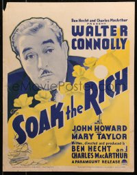 2z0238 SOAK THE RICH WC 1936 Ben Hecht & Charles MacArthur, college teaching socialism, ultra rare!