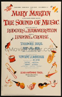 2z0243 SOUND OF MUSIC commercial WC 1959 Rodgers & Hammerstein, Lindsay & Crouse, art of instruments