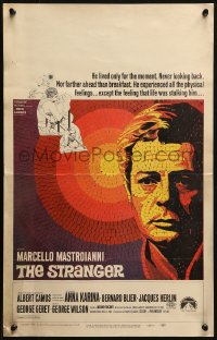 2z0245 STRANGER WC 1968 Luchino Visconti's Lo Straniero, art of Marcello Mastroianni!